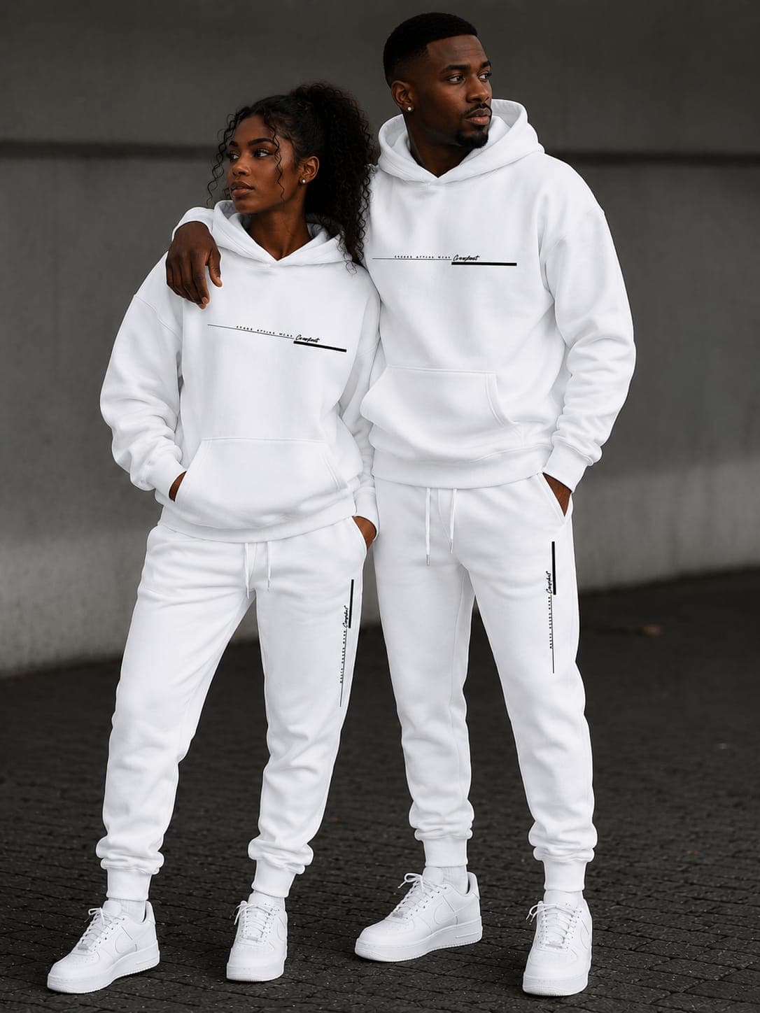 Unisex Hooded Tracksuit Set – Hoodie & Jogger Pants